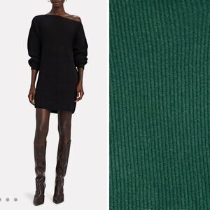 NWT INTERMIX Jackie Wool-Cashmere Sweater Dress Emerald GREEN Large